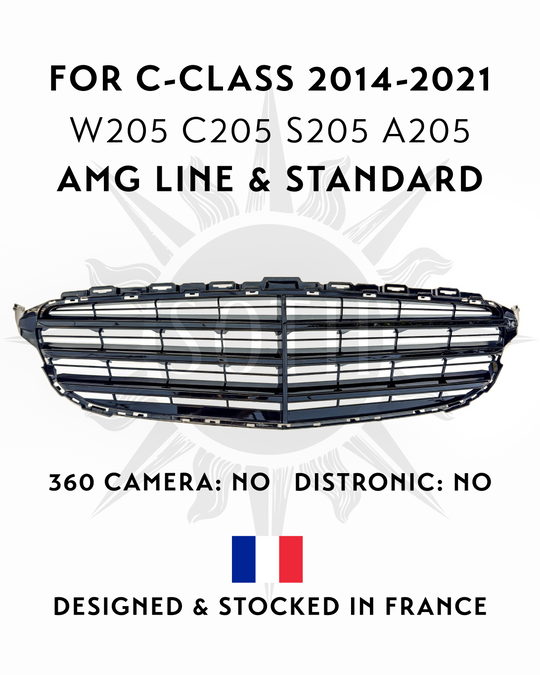 Classic Sport Grill voor Mercedes-Benz C-Klasse W205