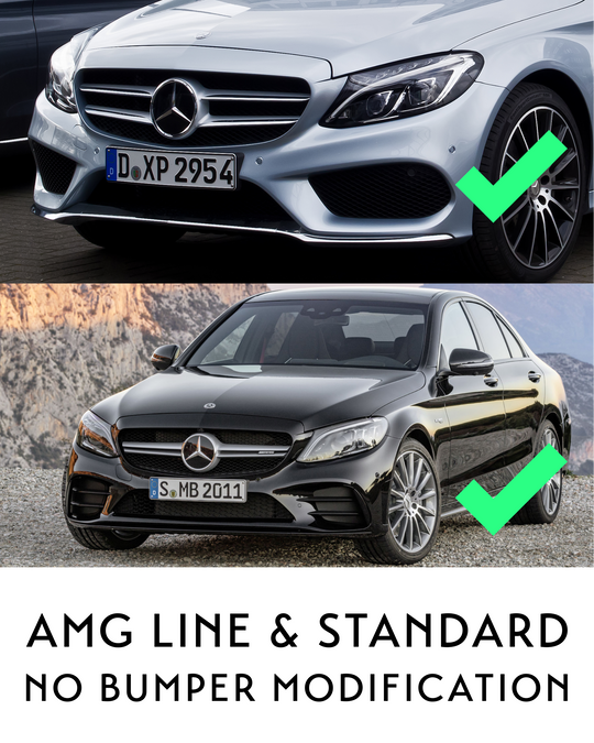 Classic Sport Grill voor Mercedes-Benz C-Klasse W205